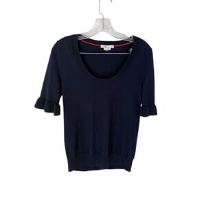Boden Frill Sleeve Wool Blend Sweater Top Size US 4